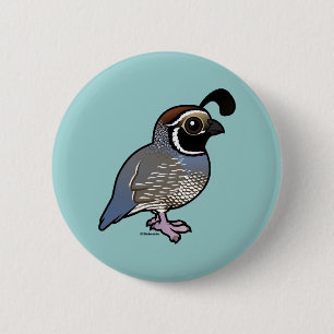 Niedliches kalifornisches Quäntchen Button