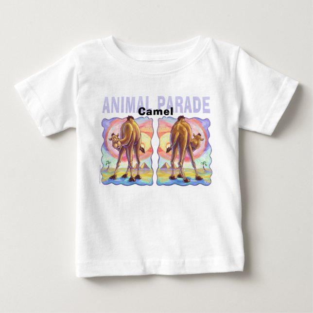 Niedliches Kamel kommt und geht Baby T-shirt (Vorderseite)