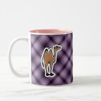 Niedliches Kamel; Lila Zweifarbige Tasse