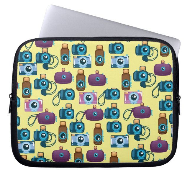 Niedliches Kameratyp Laptopschutzhülle (Vorderseite)