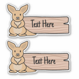 Niedliches Kangaroo-Siegel Aufkleber