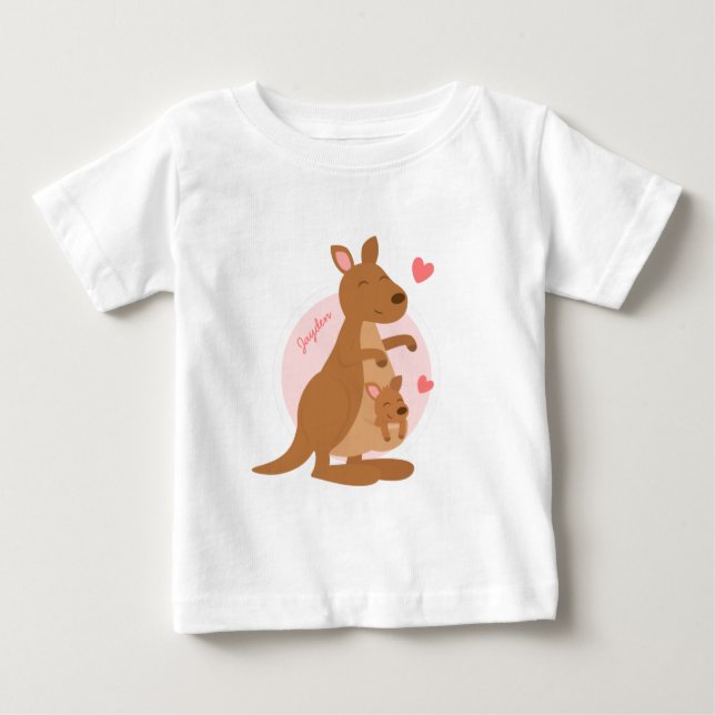 Niedliches Känguru-Baby Joey Baby T-shirt (Vorderseite)