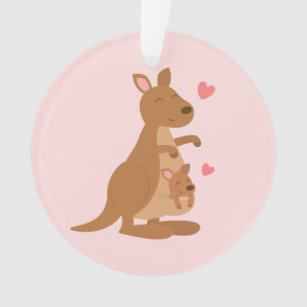 Niedliches Känguru-Baby Joey scherzt Raum-Dekor Ornament