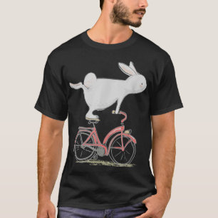 Niedliches Kaninchen auf dem Bike Fahrrad Fahrrad  T-Shirt
