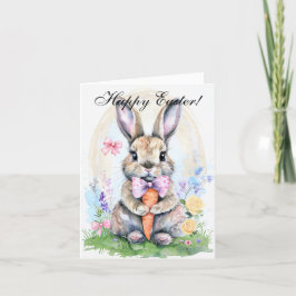 Niedliches Kaninchen Bunny Hare Ostergebirge Dankeskarte