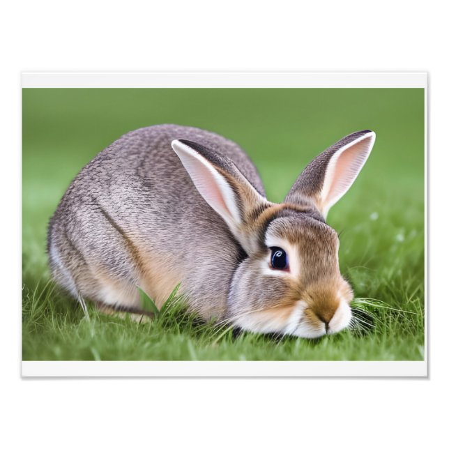 Niedliches Kaninchen Fotodruck (Vorne)