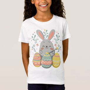 Niedliches Kaninchen glücklich Ostern Bunny Girls  T-Shirt