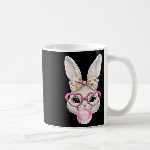 Niedliches Kaninchen-Hasen-Gesicht Coquette-Bogen  Kaffeetasse