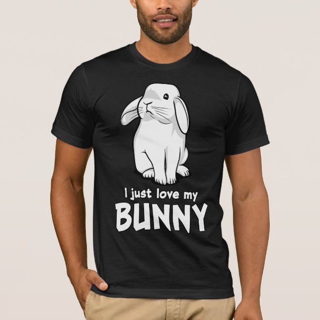 Niedliches Kaninchen I Nur Liebe mein Hasen T-Shirt (Vorderseite)