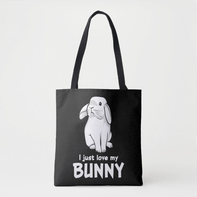 Niedliches Kaninchen I Nur Liebe mein Hasen Tasche (Vorderseite)