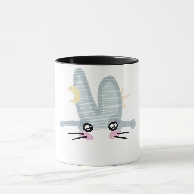 Niedliches Kaninchen Kaffeetasse (Zentrum)
