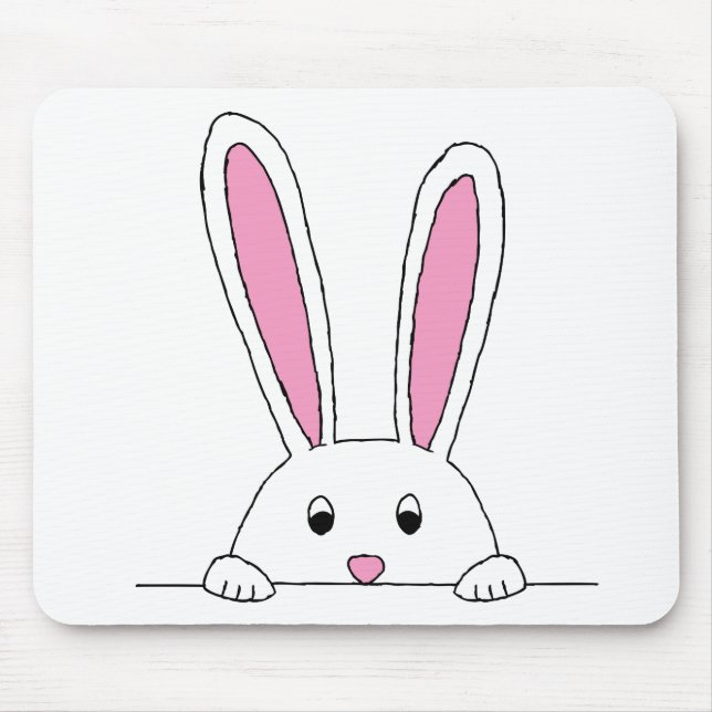 Niedliches Kaninchen Klettersteig Niedliche Tiere  Mousepad (Vorne)