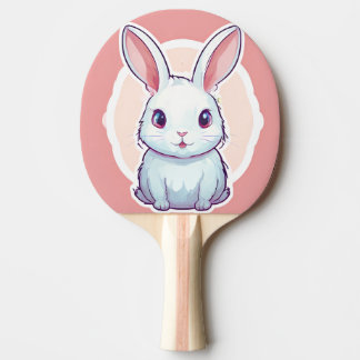 niedliches Kaninchen Ping Pong Paddle Tischtennis Schläger