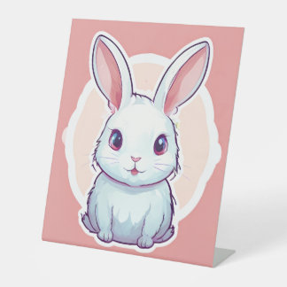 Niedliches Kaninchen-Schild Sockelschild