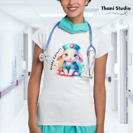 Niedliches Kaninchengebäck Ostern und Individuelle T-Shirt