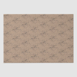 Niedliches Kaninchenmuster Tan Brown Kraft  Seidenpapier