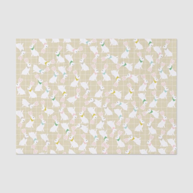 Niedliches Kaninchenpapier Seidenpapier (Vorderseite)