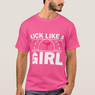 Niedliches Karate-Design für Mädchen Frauen Kinder T-Shirt