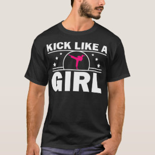 Niedliches Karate-Design für Mädchen Frauen Kinder T-Shirt