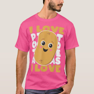 Niedliches Kartoffel Kawaii Art I Liebe Kartoffeln T-Shirt