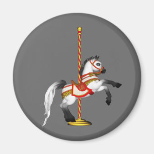 Niedliches Karussell-Pferd 1med Magnet