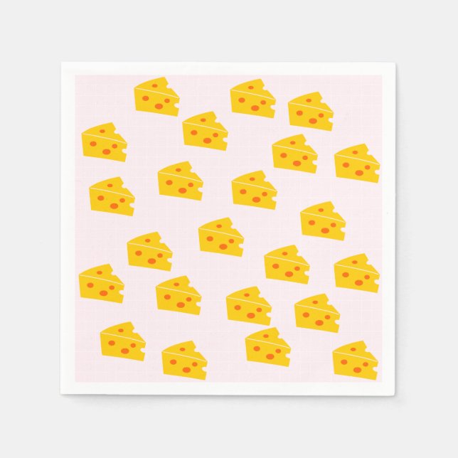Niedliches Käsepapier Napkins Serviette (Vorderseite)