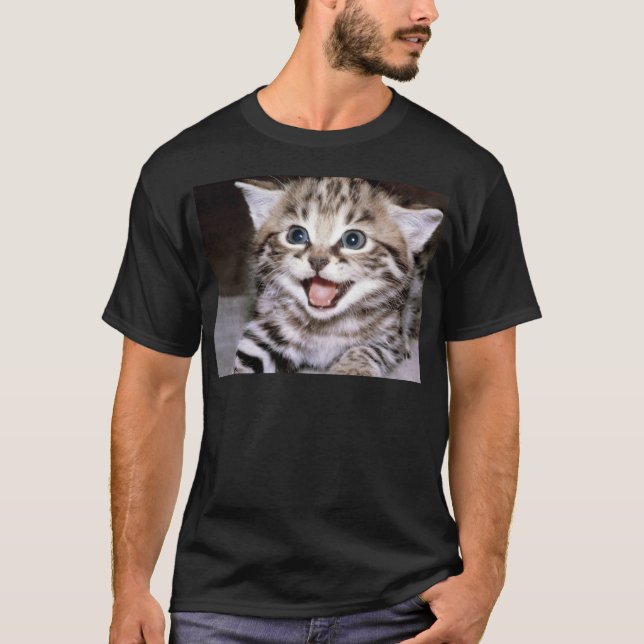 Niedliches Kätzchen T-Shirt (Vorderseite)