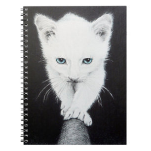 Niedliches Kätzchen Tier zeichnend Kunst Katzen Li Notizblock