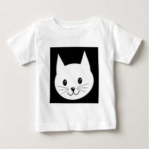 Niedliches Katzen-Gesicht Baby T-shirt