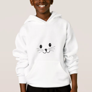 Niedliches Katzen-Gesicht Hoodie