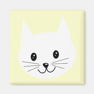 Niedliches Katzen-Gesicht Magnet