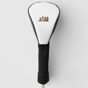 Niedliches Katzen Halloween KätzchenHalloween-Tier Golf Headcover