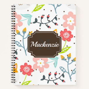 Niedliches Katzen Muster Notizbuch
