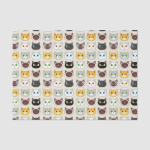 Niedliches Katzen-Muster Seidenpapier