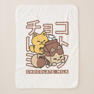 Niedliches Katzen Schokolade Milchkarton Kawaii Ku Sherpadecke