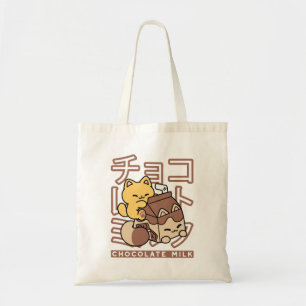 Niedliches Katzen Schokolade Milchkarton Kawaii Ku Tragetasche