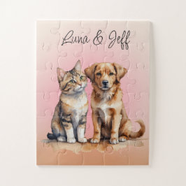 Niedliches Katzen- und Hundefarben