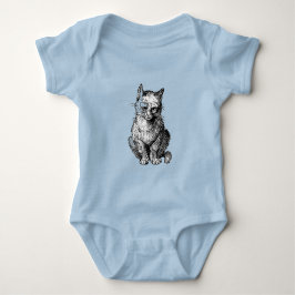 Niedliches Katzenbaby-Shirt Baby Strampler