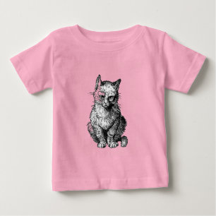 Niedliches Katzenbaby-Shirt Baby T-shirt