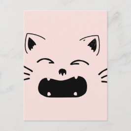 Niedliches Katzendesign | Adortable felines Artwor Postkarte