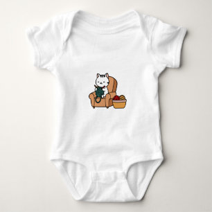 niedliches Katzendesign Katzen lieben Design Baby Strampler