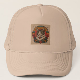 niedliches Katzendesign   Katzen lieben Design kau Truckerkappe