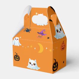 Niedliches Katzengastblatt Halloween Kürbisgeschen Geschenkschachtel