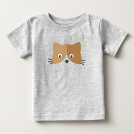 Niedliches Katzengesicht Baby T-shirt