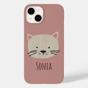 Niedliches Katzengesicht Case-Mate iPhone 14 Hülle
