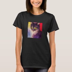 Niedliches Katzengesicht Sweet Kitten Kitty Feline T-Shirt