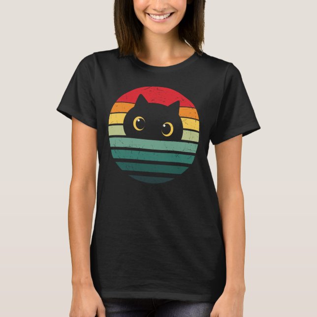 Niedliches Katzengesicht T-Shirt (Vorderseite)