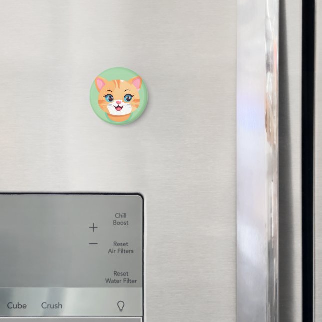 Niedliches Katzenkätzchen Face Heimtiertiere Gebur Magnet (In Situ (Kühlschrank))