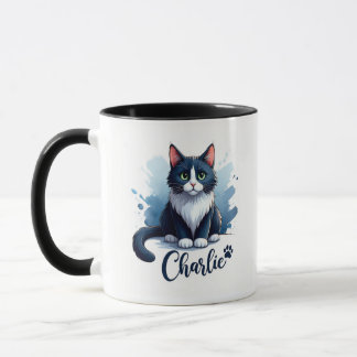 Niedliches Katzenkunst-Mug – Geschenk für Tierlieb Tasse