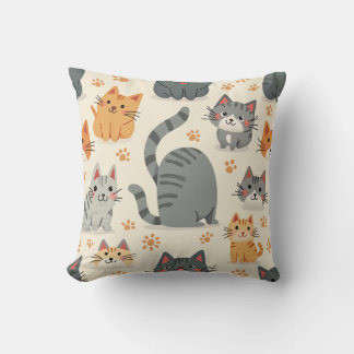 niedliches Katzenpolster Kissen